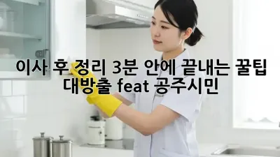 🏡 이사 후 정리, 3분 안에 끝내는 꿀팁 대방출 (feat. 공주시민)
