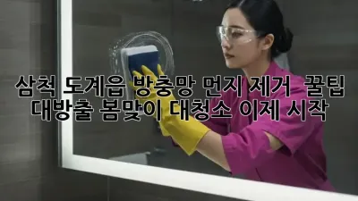 삼척 도계읍 방충망 먼지 제거 ✨ 꿀팁 대방출! 봄맞이 대청소, 이제 시작!